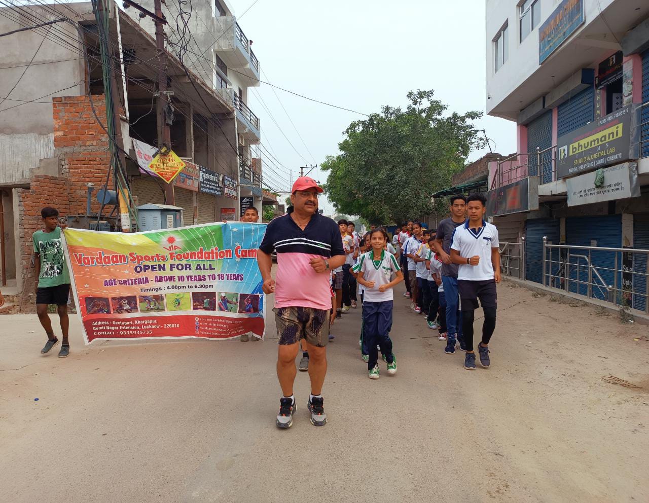 Students Morning rally on Swachta