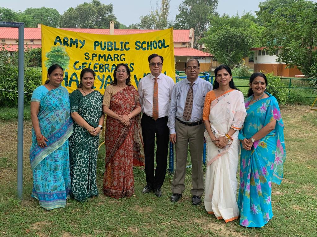 Tree Plantation Drive at Army Public School